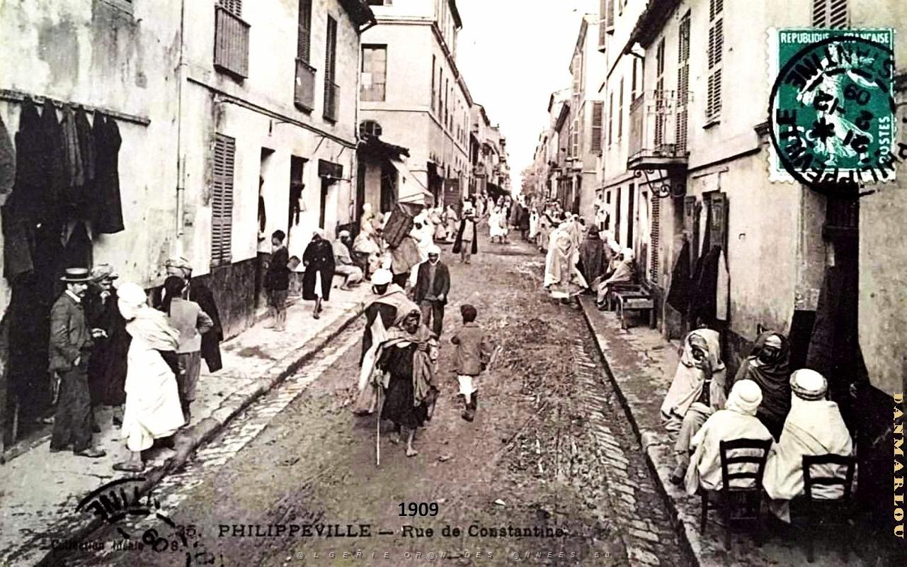 Philippeville - Rue de Constantine - 1909.jpg